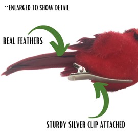 BANBERRY DESIGNS Cardinal Clip-On Christmas Tree Ornaments Set of 18 - Red Cardinals with Santa Hats and Metal Clips Attached - Small Artificial Birds for Crafts - Approx. 3 Inches Long… (2)