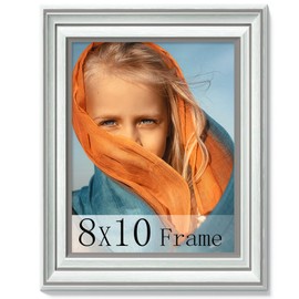 Abtgt 8x10 Picture Frame, Made of High Definition Glass 8 x 10 Green Photo Frame, Suitable for Hanging or Tabletop Display, Frames for Home Décor.