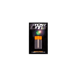 Korda Stow Lite Orange Isotope - 3mm x 25mm, Long-Lasting Glow for Stow Indicators & Black & White Bobbins, High-Powered Bite Alarm Accessory