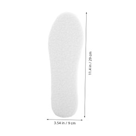 COLLBATH 4pairs Boot Inserts Men Warm Wool Insoles Arch Support Shoe Insoles for Winter