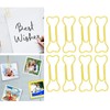 100pcs Colored Dog Bone Shape Paper Clips Black Lightweight Notebook