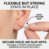 500PCS Clear Silicone Earring Backs Replacements, Soft Rubber Safety Earring