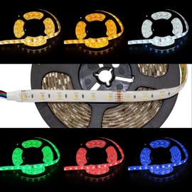 RGBW RGB+W 3000K LED Strip 4in1 Chip 500cm 5m ; IP65 ; 300LEDs ; 24V