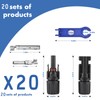Usngsny 40 PCS Solar Connectors, Male/Female Waterproof IP67, MC4 1000V