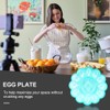 DEARMAMY 3Pcs Easter Egg Plates: Deviled Egg Dishes - 9.4Inches