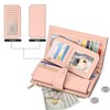 SENDFN Large Womens Wallet Genuine Leather RFID Blocking Multi Card