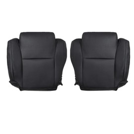 Priprilod Black Leather Driver and Passenger Side Bottom Replacement Seat Cover Compatible with Toyota Tundra 2007 2008 2009 2010 2011 2012 2013