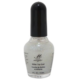 Nail Magic Glitter Top Coat, Vegan, Cruelty Free, 7 Free Formula, Quickly Dries and adds protection to the nail colour, Salon Quality shine & sparkle 0.50 fl oz