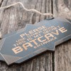 Sign - BLACK - Secret Batcave Entrance 4X8 Inches
