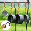 Mikihat Pack of 6 S Camping Hooks, S Hooks with