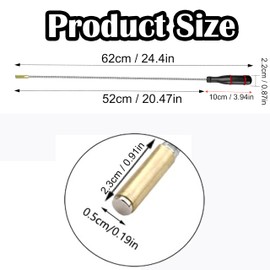 1Pcs Magnetic Pickup Tool, 3LB Portable Extendable MagneticHandheld Stick with Non-Slip Handle, Flexible Bendable Spring Magnet Stick for Picking Up Small Parts Metal Objects