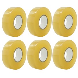 Qeunrtiy 6 Pack Clear Hockey Tape Multipurpose Tape Roll Shin Pad Sock Tape Roll Sports Gear 2.4cmx28M Hockey Sports Gifts