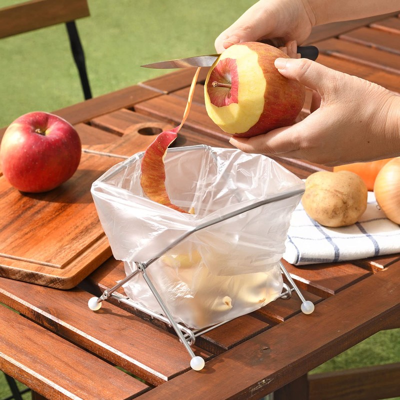 Oaks Food Garbage Receptor, Wide Mouth, Easy Disposal, Plastic Bag