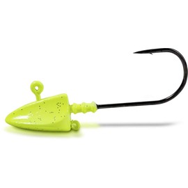 Rhino Premium Jig Force Fishing Hooks with Jig Heads Sea Fishing Fishing Accessories for Rubber Fish, UV Yellow, 8/0