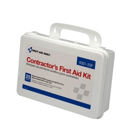 First Aid Only 9301-25P Contractor's First Aid Kit, Plastic, 1.7 Pound