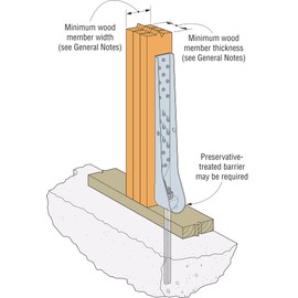 Simpson Strong-Tie HDUE13-SDS3.5HDG HDUE 23-1/16 Inch Hot-Dip Galvanized Predeflected Holdown with Strong-Drive SDS Screws Included, 12 Gauge Steel Construction, Optimized Screw Pattern - (Each)