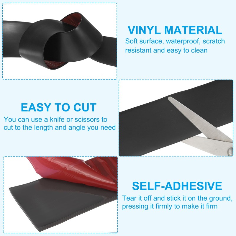PATIKIL Self Adhesive Floor Transition Strip 2 in x 3