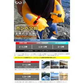 JES-BASARO Life Jacket, Manual Inflatable/Automatic Inflating Replacement Cylinder, 0.9 oz (24 g) (Automatic Inflating Replacement Cylinder)