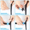 Frienda 100 Pcs Drip Tape Connector Fittings, Locks 1/4" Barb
