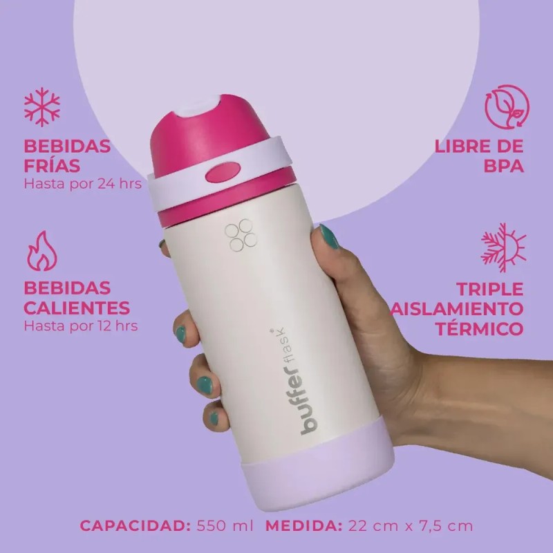 Termo Botella Agua Termica Acero Inoxidable Buffer Flask Niño Niña