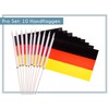 PHENO FLAGS Germany Hand Flag, Set of 10 - Small