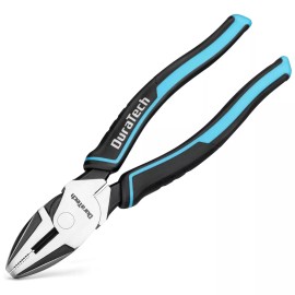 DURATECH 8" High Leverage Linemans Plier Cr-Ni Side Cutter Linesman Cutter Plier