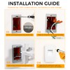 CLOUDY BAY 120V Dimmbale 5 Color LED Indoor Outdoor Step