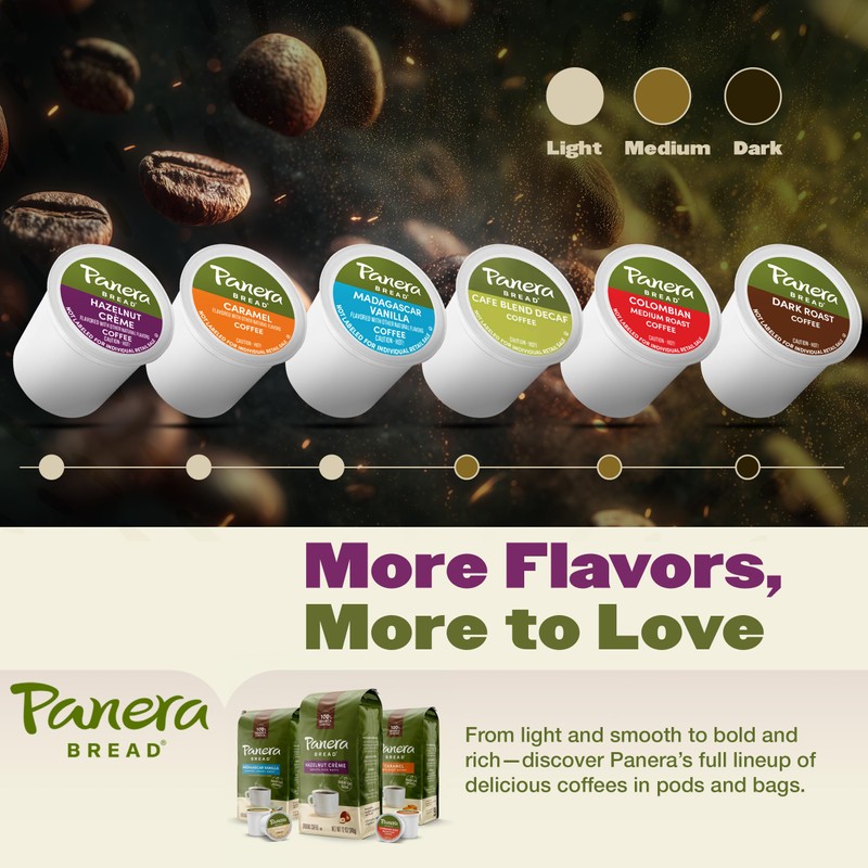 Panera Hazelnut Crème, Ground Coffee, Flavored Coffee, Bagged 12oz
