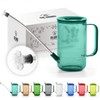 Small Watering Can Indoor Plants with Long Spout (1L, Emerald)