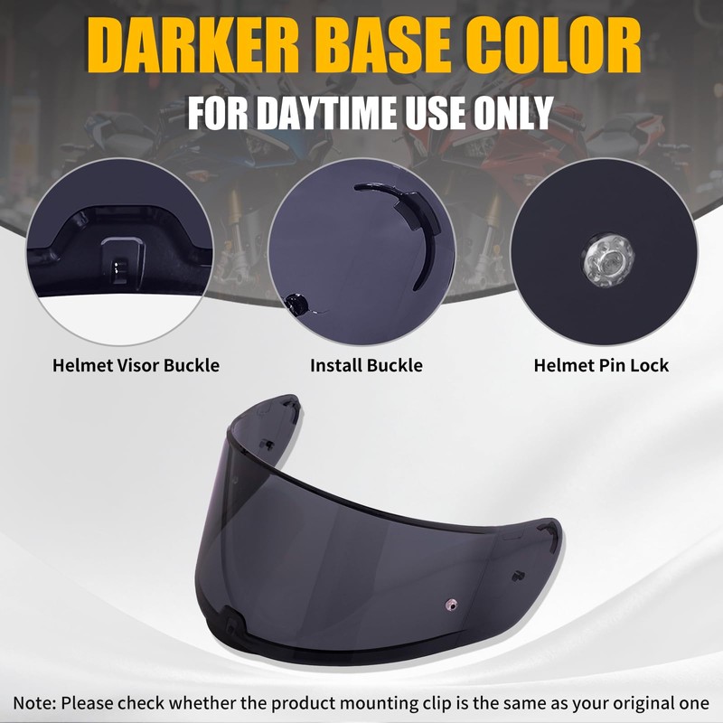 JQF Gear Helmet Visor Shield for SEDICI Strada II and