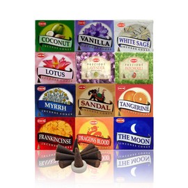HEM HEM pack of 12 assorted incense cones (10 cones each total 120 cones )