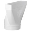 Steinberg14 White 220x55mm - Ø 125mm Flat Channel to Round