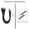 Aroono Metal Zip Ties Stainless Steel 20 inch Black Epoxy
