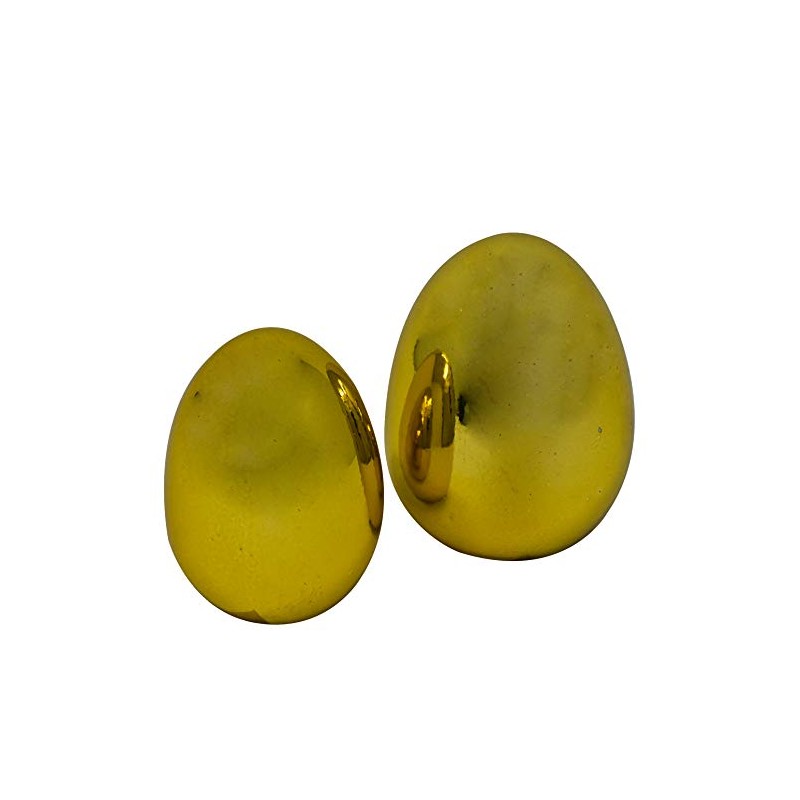 Dadeldo-Home Easter Egg Decorative Object Resin 8 cm Gold Easter