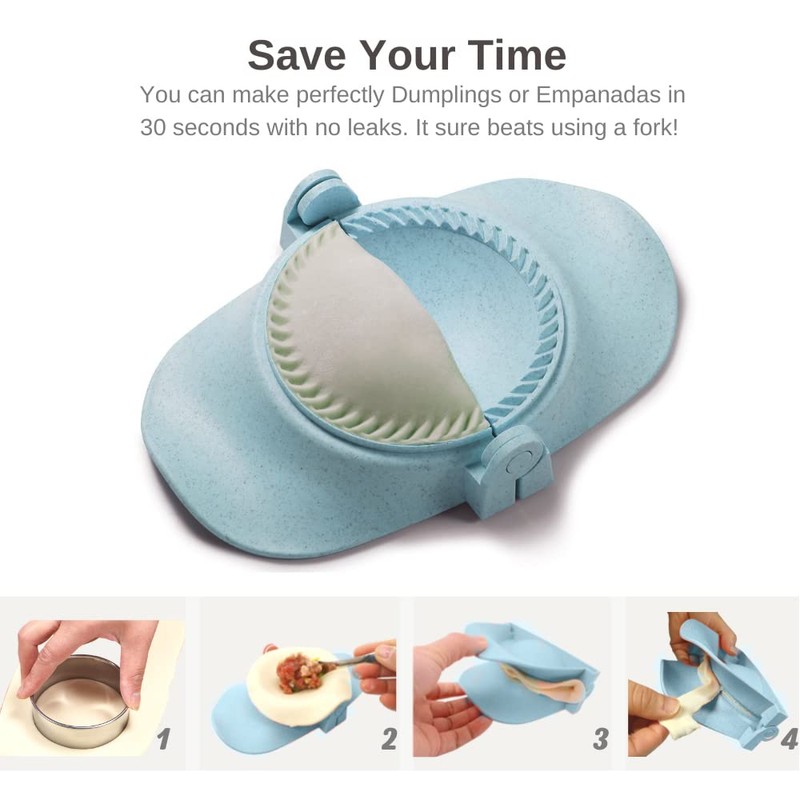 Empanada Maker Press, 3size Professional Dumpling Maker Mold Kit with