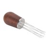 Coffee Stirrer Distribution Tool Stainless Steel Wood Handle Coffee Stirrer