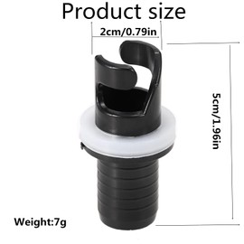 Coehaopike 2Pcs Inflatable Boat Valves Hose Adapter Connector Sup Pump Adaptor Surfboard Accessory Leakproof Kayak Air Valve Connector