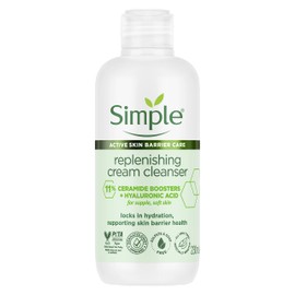 Simple Replenishing cream cleanser with 11% Ceramide Boosters & Hyaluronic Acid 230 ml