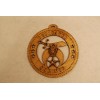 Dedicated Shriner laser cut ornament