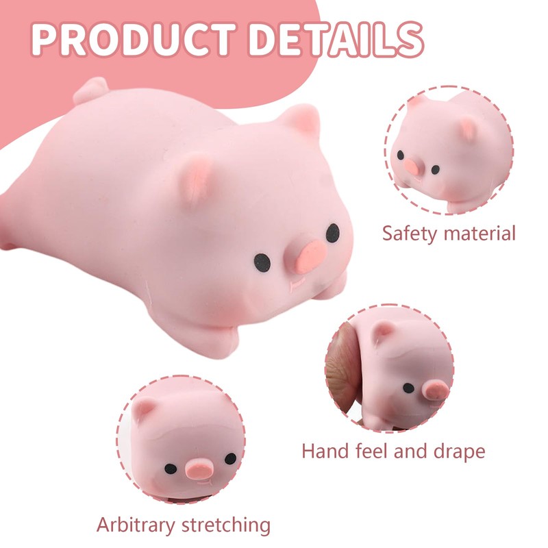 Thoquene Pack of 4 Stress Antistress Pig Creative Vutschwein