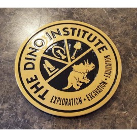 11" DINOSAUR Dinoland U.S.A. Dino Institute Inspired Logo Animal Kingdom Sign