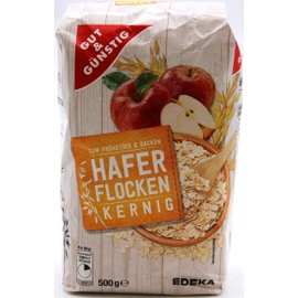 Gut & Günstig Oatmeal Kernig Pack of 15 (15 x 500 g)