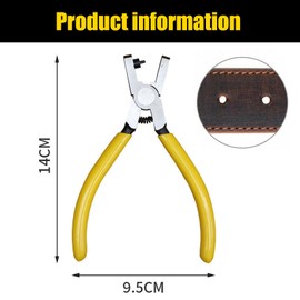 Hole Punch for Leather Belts,Leather Hole Punch Tool,Manual Leathers Punch Plier 2.0mm Universal Puncher for Watch Bands,Straps,Fabric,Pet Collars,Shoes and Saddles,Durable Hole Maker Kit