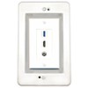 RiteAV in-Wall Cable Management Kit Recessed Outlet Coax HDMI USB-3