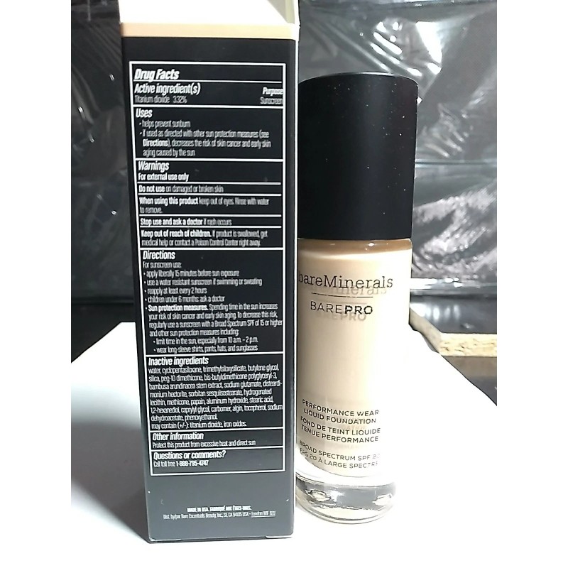 BareMinerals Barepro Performance Wear Liquid Foundation SPF20, WARM LIGHT 07
