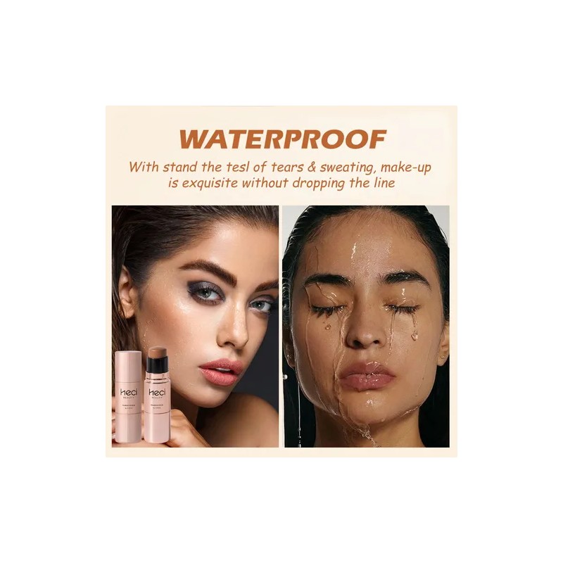 Base De Maquillaje En Barra Correctora Duradera Con Brocha