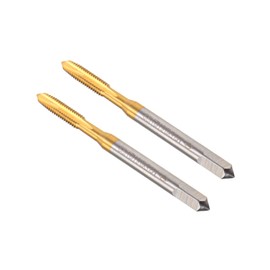 CoCud Spa Iral Point Tap Meter M3.5 x 0.6 Thread Titanium Coated High Speed Steel 6542 Screw Milling Thread Tap for Tap Drilling Machine 2 Pack