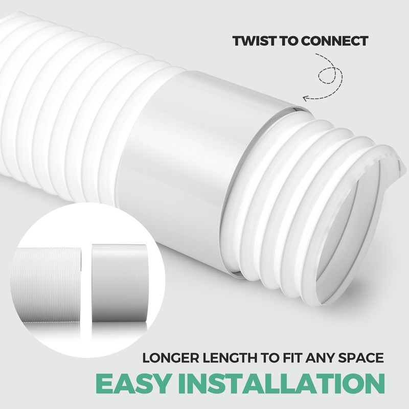 Innconee 1 Set 78.7'' Portable Air Conditioner Hose with Coupler