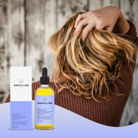 Hair Growth Oil for All Hair Types, Hair Loss Treatment, Hair Repair, Scalp, Beard Oil, Castor Oil, Rosemary Oil, Argan Oil, Men and Women | 1 Bottle of 60ml | 100% Natural Hair Oil | Scent Free