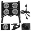 KICHOUSE 1 Set Adjustable Laptop Cooling Stand with USB Interface